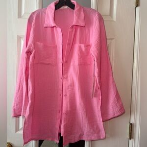 Nicole Miller Button Down Cover Up NWT